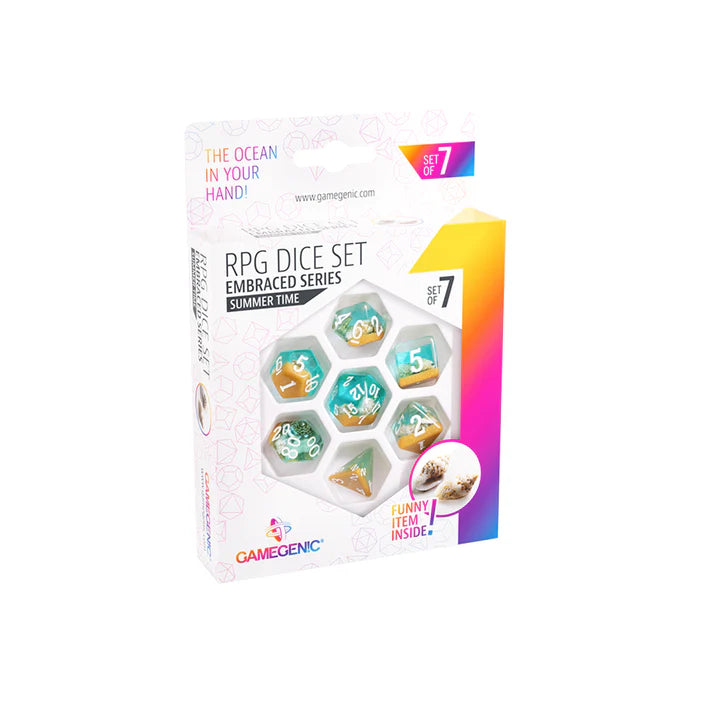 RPG Dice Set (7) - Embraced Series: Summer Time