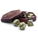 Gemstone Dice 7 Piece Set WS - Light Green Imperial Jasper Trustone