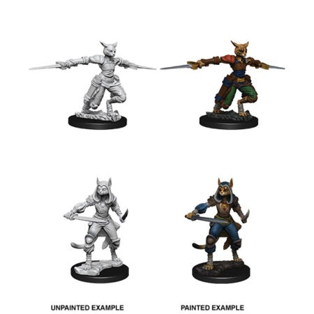 Picture of the Miniature: Tabaxi Rogue (Female) - Wizkids Unpainted Deep Cuts