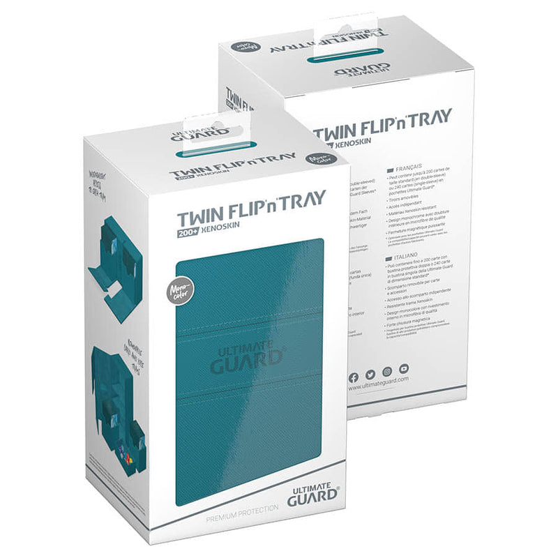 Twin Flip'N'Tray Deck Case 200+ - Xenoskin Monocolor Petrol
