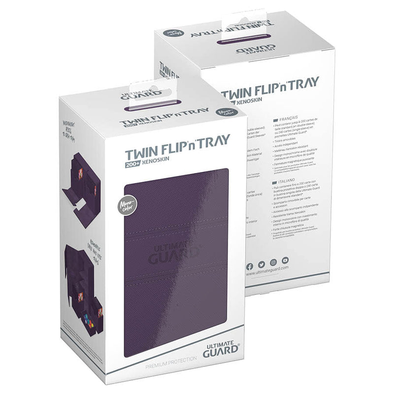 Twin Flip'N'Tray Deck Case 200+ - Xenoskin Monocolor Purple