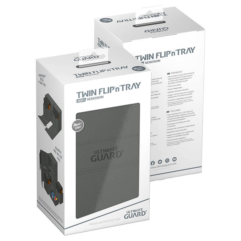 Twin Flip'N'Tray Deck Case 200+ - Xenoskin Monocolor Grey