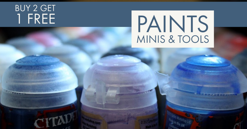 Black Friday - Paints, Tools, Brushes & Minis - Buy 2 Get 1 Free!