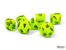 Mega-Hedral 7-Die Set: Vortex Bright Green/Black