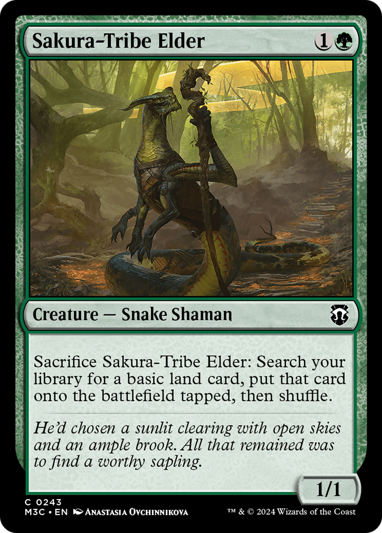 Sakura-Tribe Elder (Ripple Foil) [Modern Horizons 3 Commander]