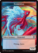Elemental (0019) // Copy Double-Sided Token [Secrets of Strixhaven Commander Tokens]