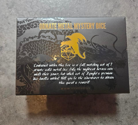 Hymgho Ornate Metal Mystery Dice Box