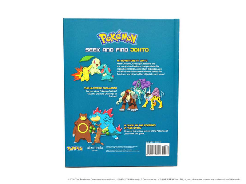 Pokémon Seek and Find: Johto by Viz_Unknown: Hardcover; 32 pages / English