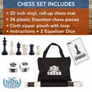 WE Games Best Value Tournament Chess Set - 20 inch