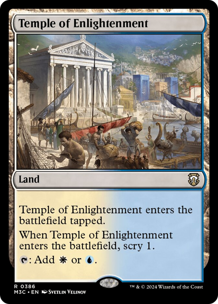 Temple of Enlightenment (Ripple Foil) [Modern Horizons 3 Commander]