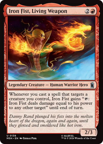 Iron Fist, Living Weapon [Marvel Super Heroes]