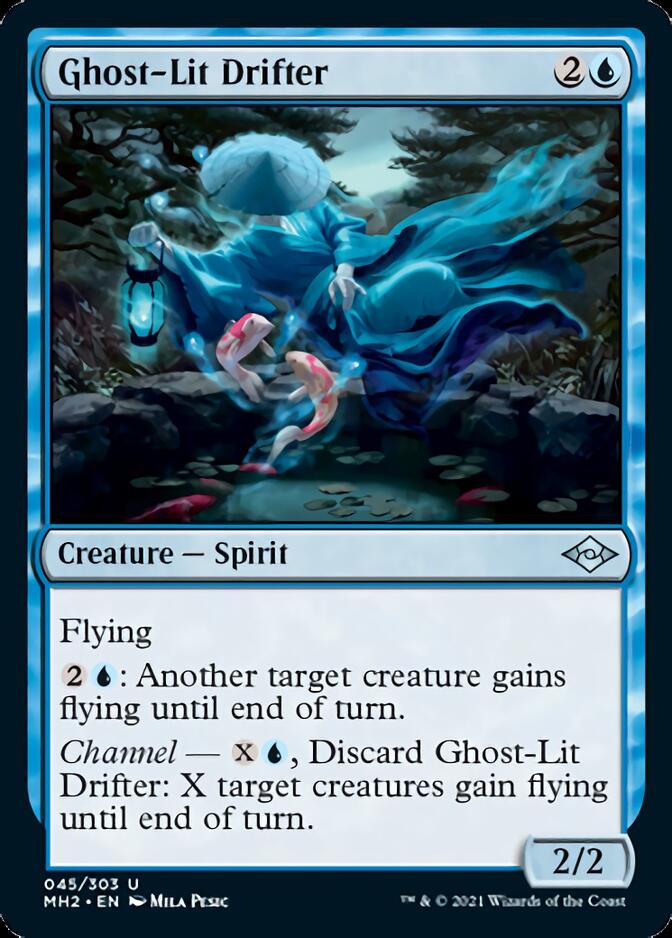 ghost mtg cards Captain N'ghathrod (#2183) (foil) (borderless) Whenever a Horror you control deals combat damage to a player C4636 MAGIC MTG MYSTERY BOOSTER