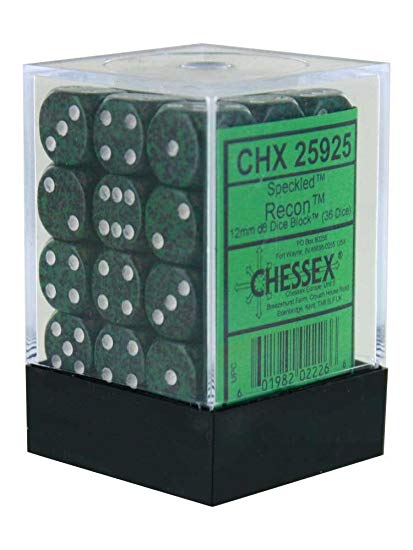 12mm D6 Dice Block (36) - Recon (CHX25925)