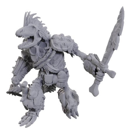 D&D Unpainted Minis: Lizardfolk Skeleton - Wave 23