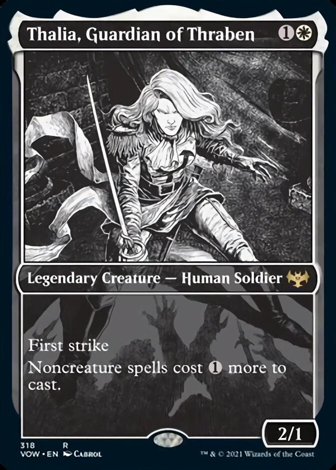 Thalia, Guardian of Thraben (Showcase Eternal Night) [Innistrad: Crimson  Vow]