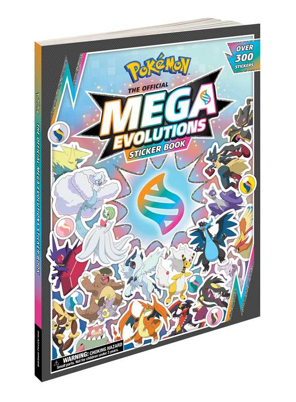 Pokémon The Official Mega Evolutions Sticker Book by Pikachu Press: Paperback; 96 pages / English