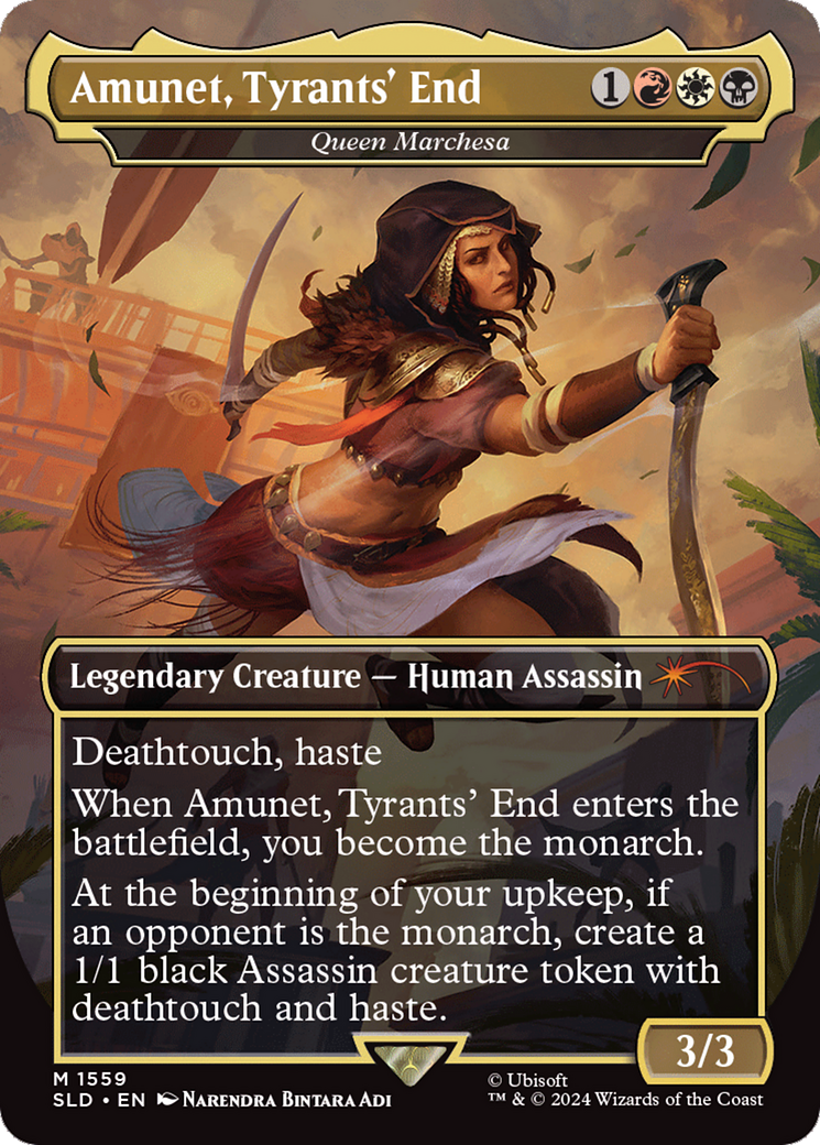 Amunet, Tyrants' End - Queen Marchesa (Rainbow Foil) [Secret Lair Drop Series]