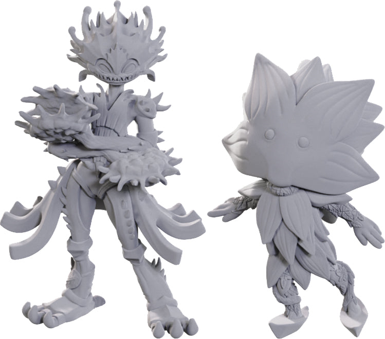 Pathfinder Unpainted Miniatures: Lotus Leshy and Flytrap Leshy - Wave 25