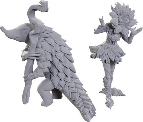 Pathfinder Unpainted Miniatures: Sunflower Leshy and Fruit Leshy - Wave 25