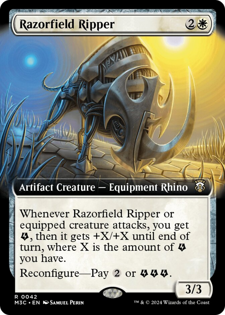 Razorfield Ripper (Extended Art) [Modern Horizons 3 Commander]