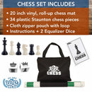 WE Games Best Value Tournament Chess Set - 20 inch