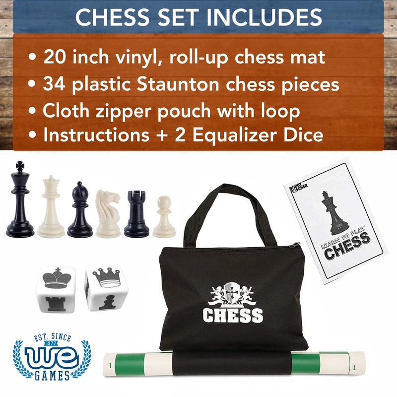 WE Games Best Value Tournament Chess Set - 20 inch