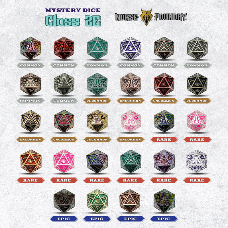 Norse Foundry: 2nd Edition Class Mystery D20s