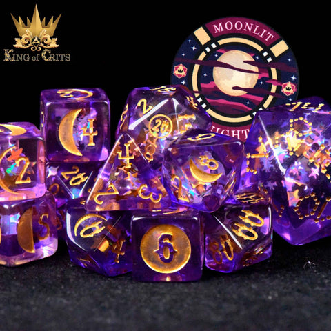 Moonlit Night - 12 Dice Set
