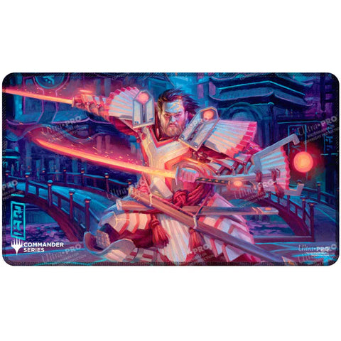 Magic: The Gathering - Commander Series Black Stitched Playmat: Isshin