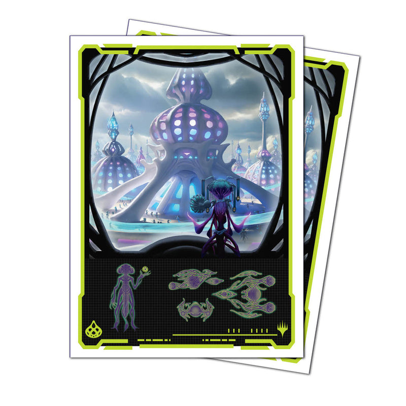 Ultra PRO: 105ct Standard APEX Sleeves - Edge of Eternities Uthros, Titanic Godcore