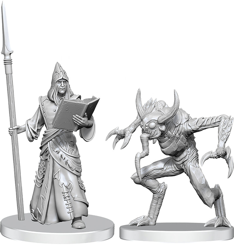 D&D Unpainted Minis: Vloriak (Despoiler Demon) & Demonologist