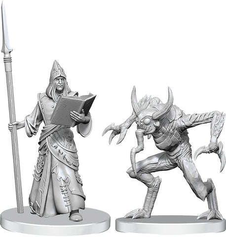 D&D Unpainted Minis: Vloriak (Despoiler Demon) & Demonologist