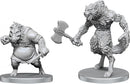 D&D Unpainted Minis: Werewolf & Wereboar W26