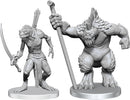 D&D Unpainted Minis: Xulgath Skirmisher & Stoneliege W26