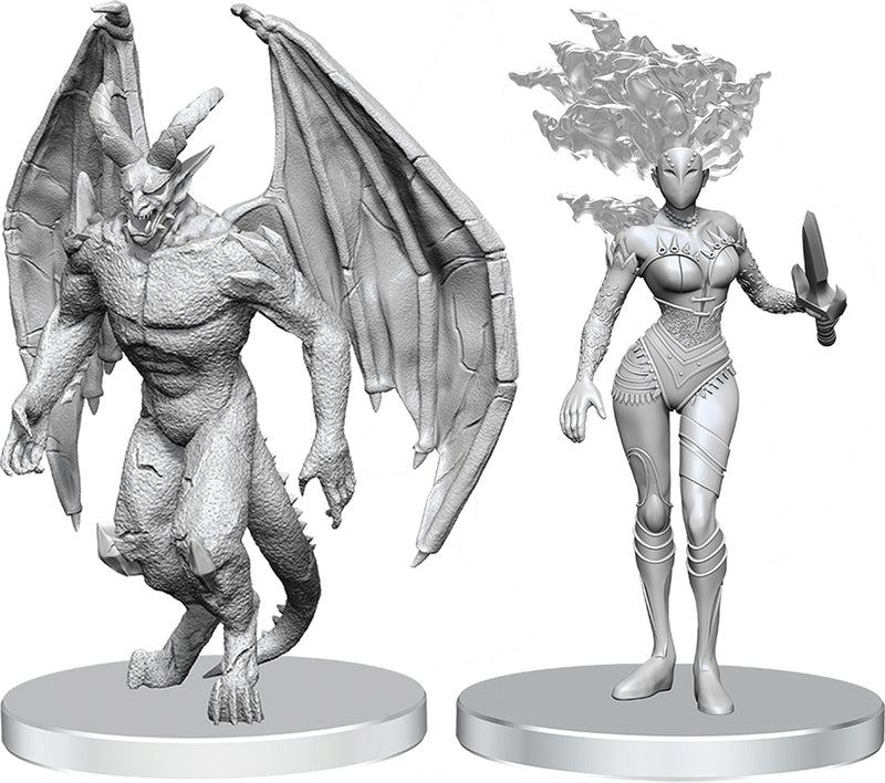 Pathfinder Unpainted Miniatures: Gargoyle & Shae
