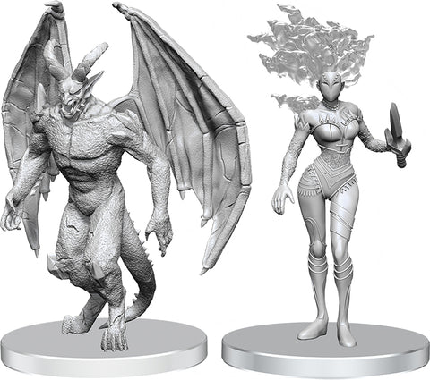 Pathfinder Unpainted Miniatures: Gargoyle & Shae