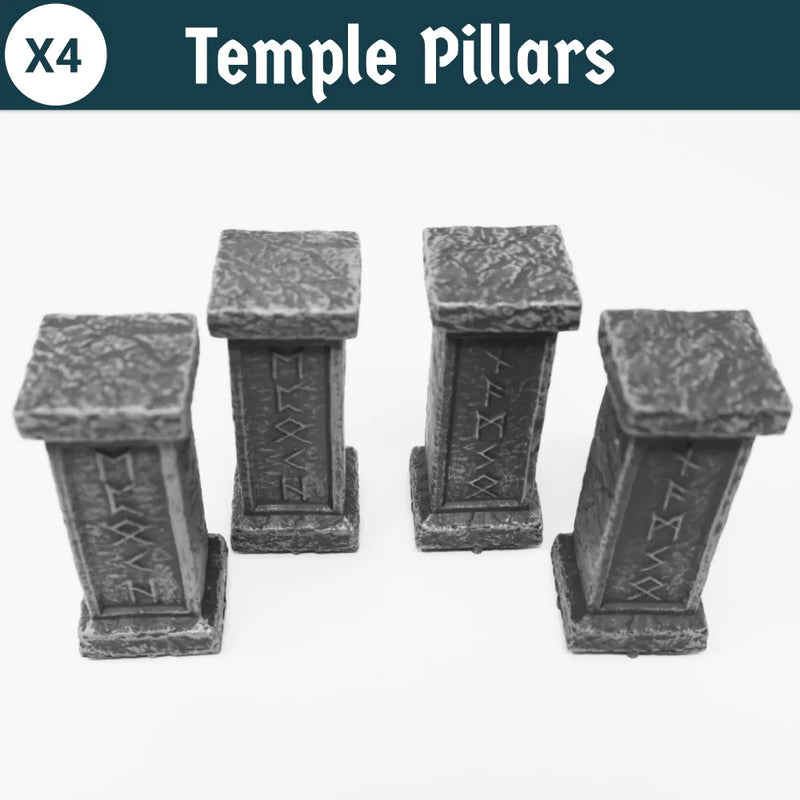 Epochscapes - Temple Pillar - Pack of 4 (Not Painted)