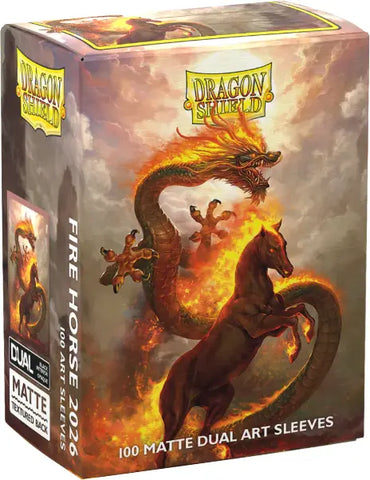 Dragon Shield Sleeves Art Matte Dual Fire Horse 2026