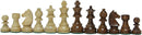 WE Games Magnetic Folding Chess & Checkers Set - Walnut Wood Finish - 8 inch for travel