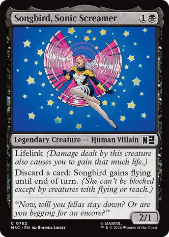 Songbird, Sonic Screamer [Marvel Super Heroes Commander]