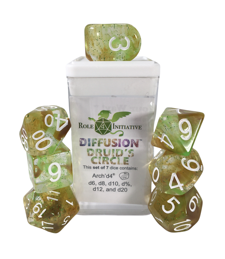 Dice Set (7) - Druid's circle Arch'd4