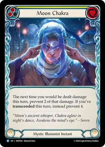 Moon Chakra (Yellow) [MST035] (Part the Mistveil)  Rainbow Foil