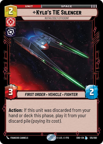 Kylo's TIE Silencer - Ruthlessly Efficient (135/262) (135/262) [Shadows of the Galaxy]