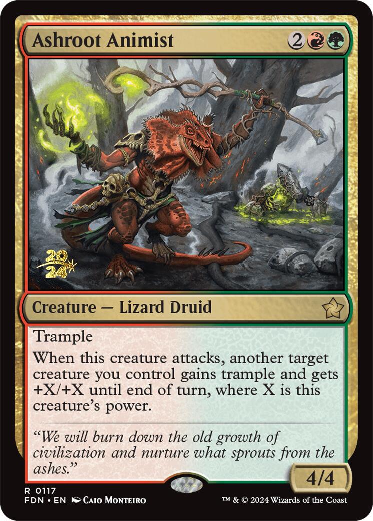 Ashroot Animist [Foundations Prerelease Promos]