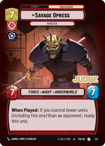 Savage Opress - Monster (1/2) (1/2) [Judge Promos]