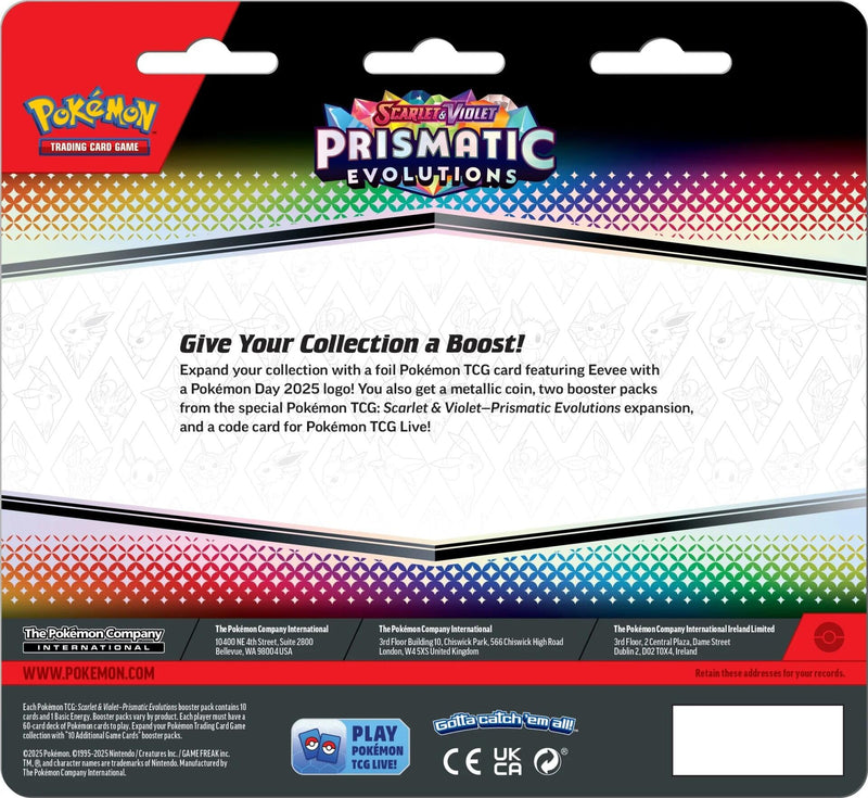 Scarlet & Violet: Prismatic Evolutions 2-Pack Blister (Eevee) (Pokemon Day)