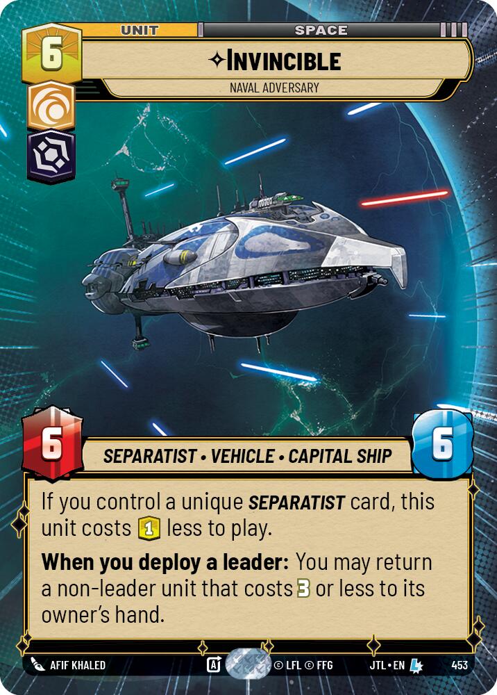 Invincible - Naval Adversary (453) (Hyperspace) (453) [Jump to Lightspeed]