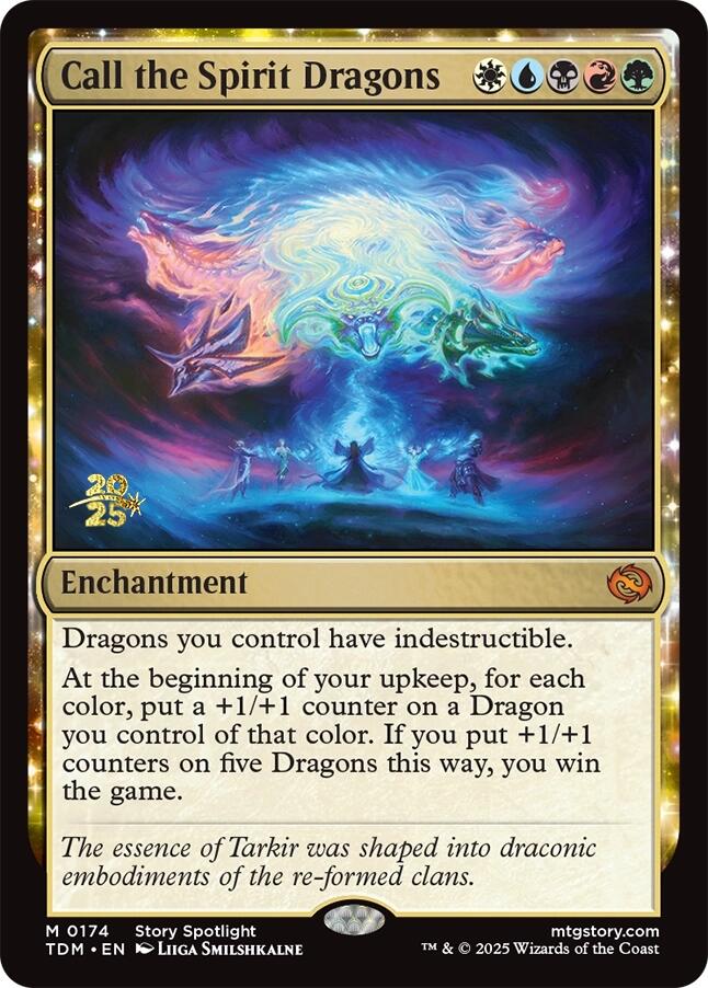 Call the Spirit Dragons [Tarkir: Dragonstorm Prerelease Cards]
