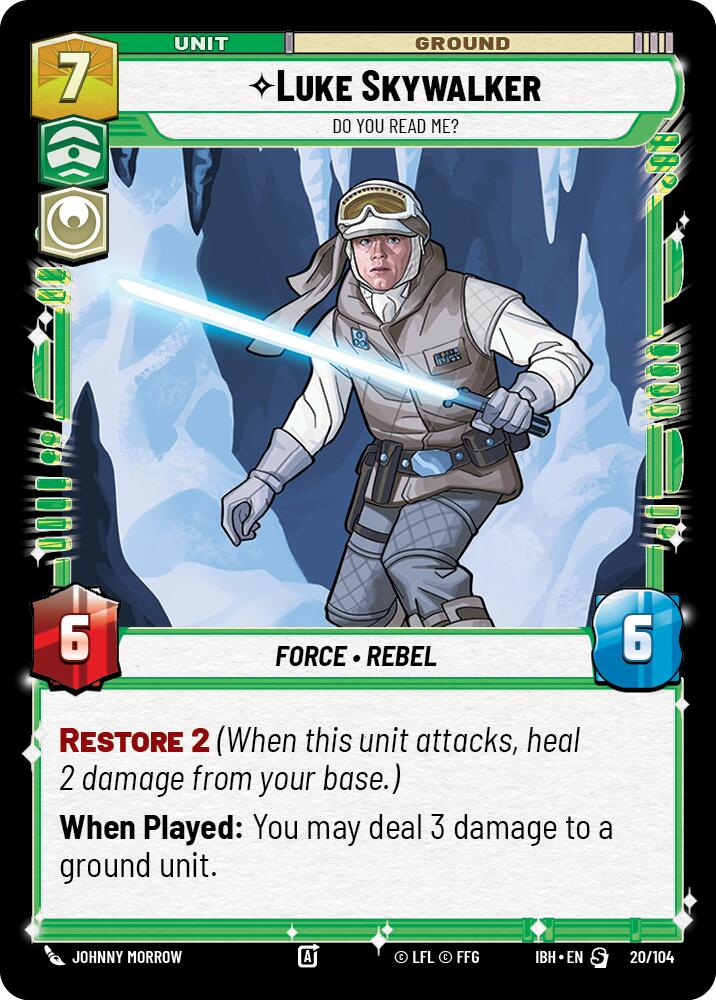 Luke Skywalker (20/104) - Do You Read Me? (20/104) [Intro Battle: Hoth]