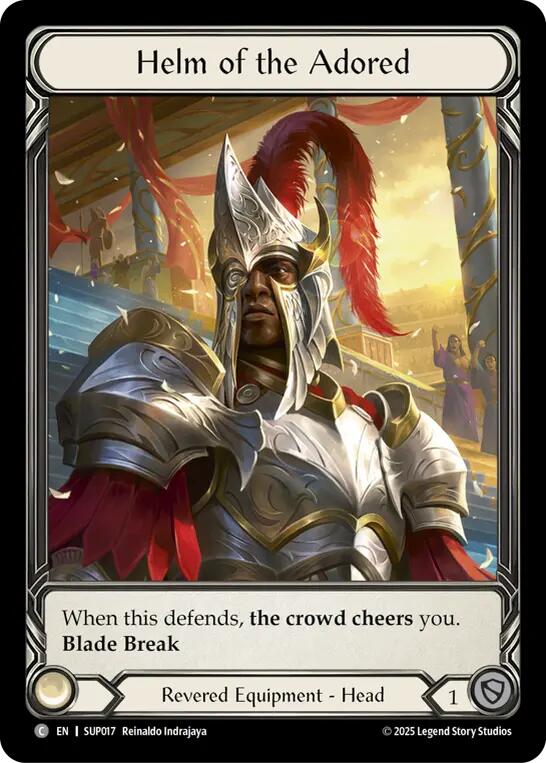 Helm of the Adored (Extended Art Cold Foil) [SUP017] (Super Slam)  Cold Foil